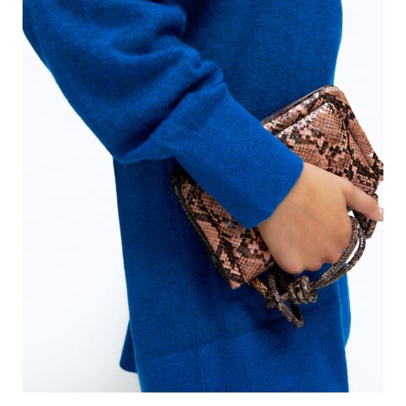Zara Snake Print Crossbody Bag - Brown and Black - Picture 6 of 6